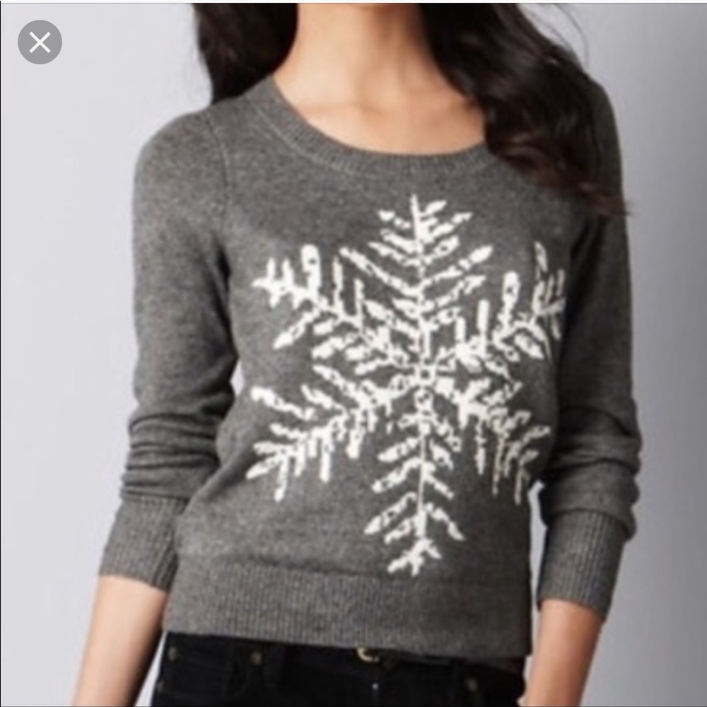 Grey Loft snowflake sweater